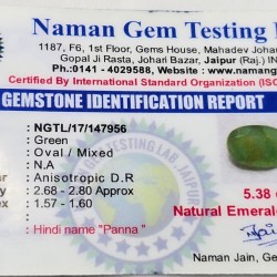 Emerald – Certified Natural Green Gemstone for Mercury 